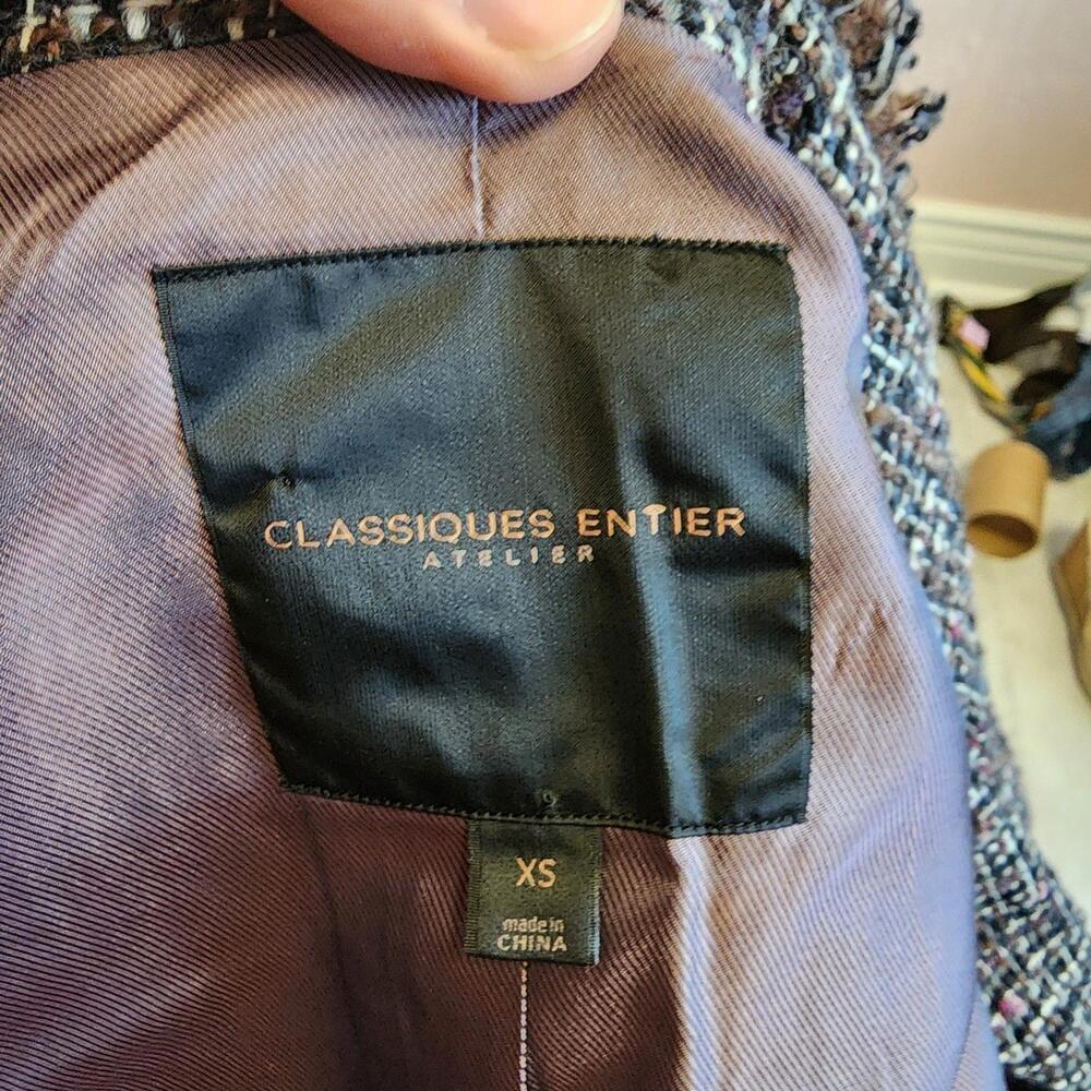 Flawless Classiques Entier Ateliar textured tweed blazer Jacket XS - Picture 6 of 7
